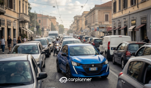 Peugeot compatta per uso urbano nel traffico cittadino