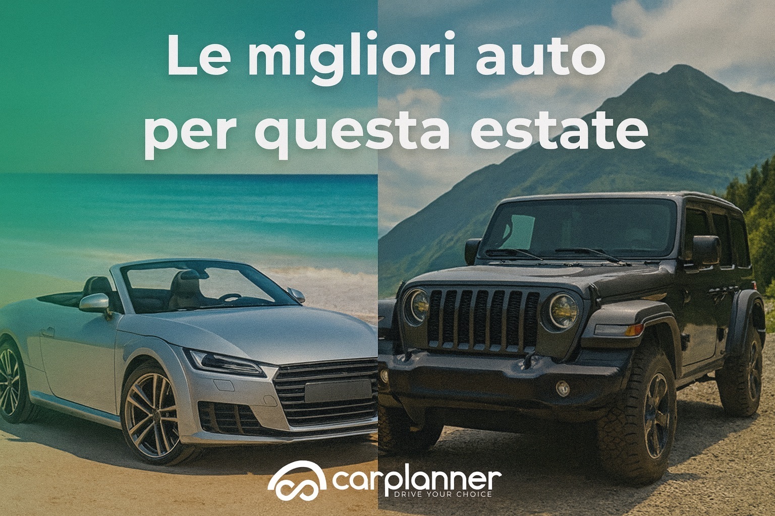 Auto estive 2025: cabrio per vacanze al mare e SUV per viaggi in montagna