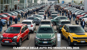 Classifica auto più vendute in Italia nel 2025
