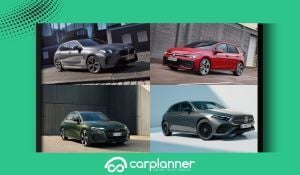 Confronto BMW Serie 1 2025 con Audi A3, Mercedes Classe A e Golf GTI compatte premium
