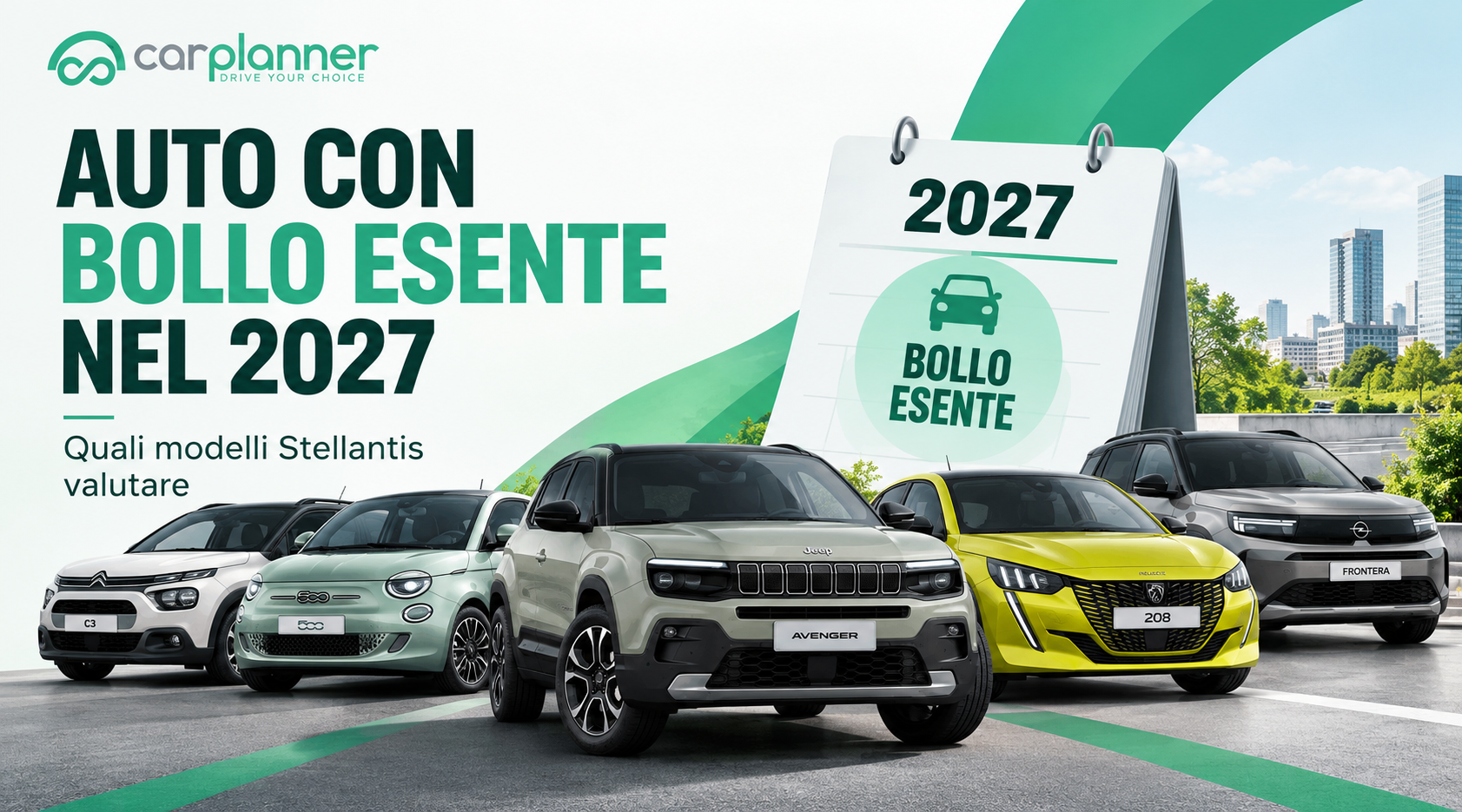 Auto bollo esente 2027: modelli Stellantis da valutare | CarPlanner