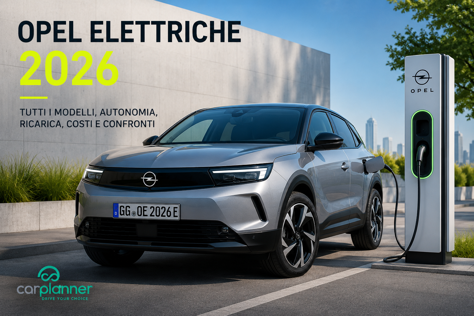 Opel elettrica ricarica colonnina